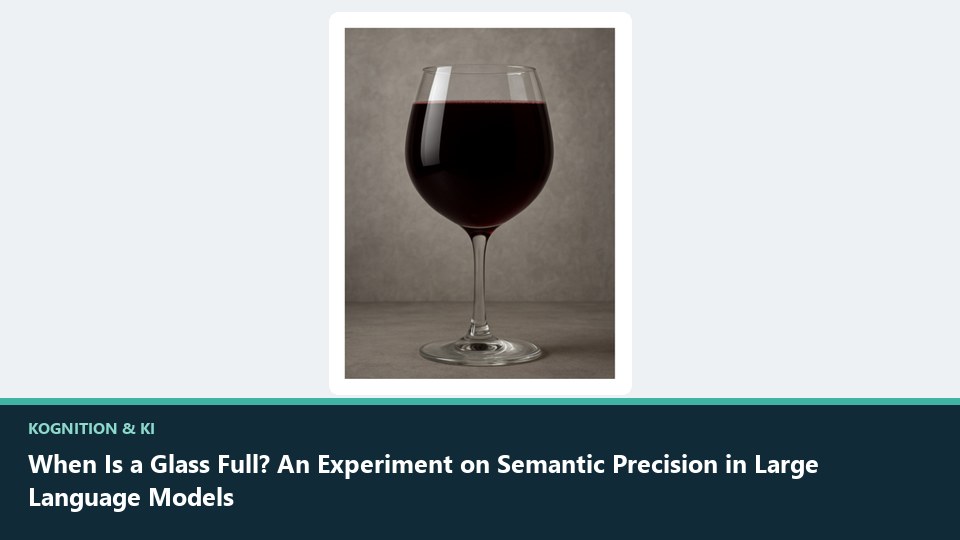 Vorschaubild: When Is a Glass Full? An Experiment on Semantic Precision in Large Language Models