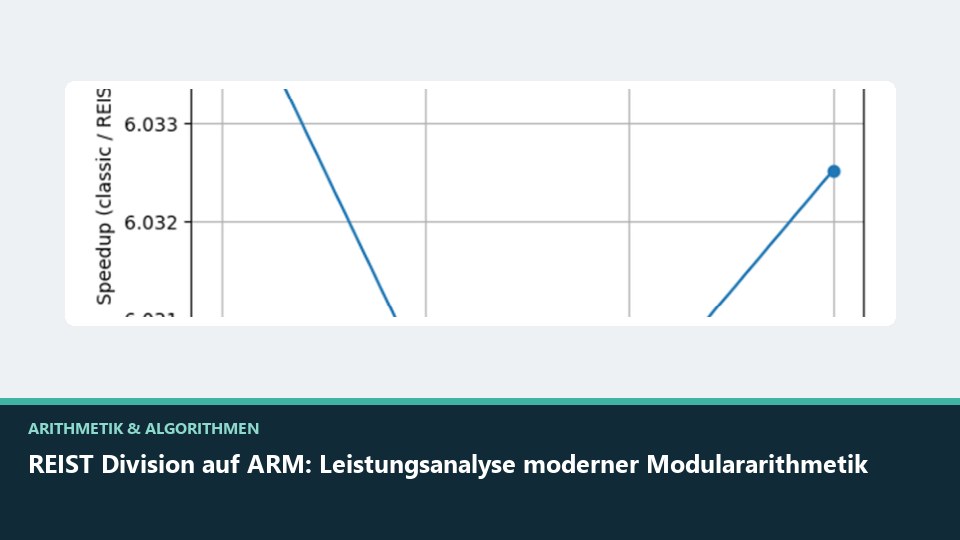 Vorschaubild: REIST Division auf ARM: Leistungsanalyse moderner Modulararithmetik
